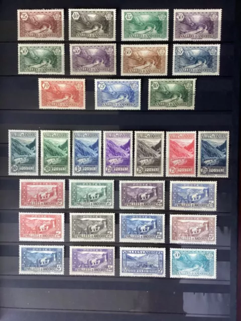 Timbres d'Andorre n°61 à 92 neufs*