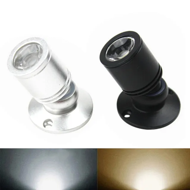1W Mini LED Warm/White Spotlight Cabinet Ceiling Spot Flood Lamp Jewelry li F3