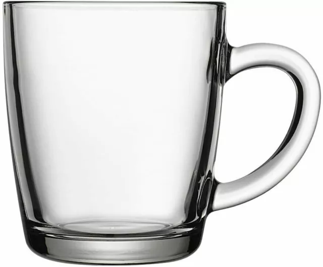 Pasabahce 55531 Teeglas Glasbecher mit Henkel Basic 340 ml (2 er Set)