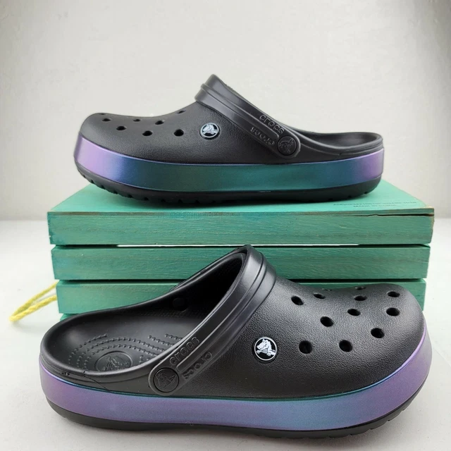 Crocband wavy sales band clog