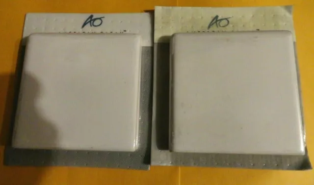 4PK American Olean 2 SIDE Corner Bullnose 4.25 x 4.25 White Gloss Ceramic Tile