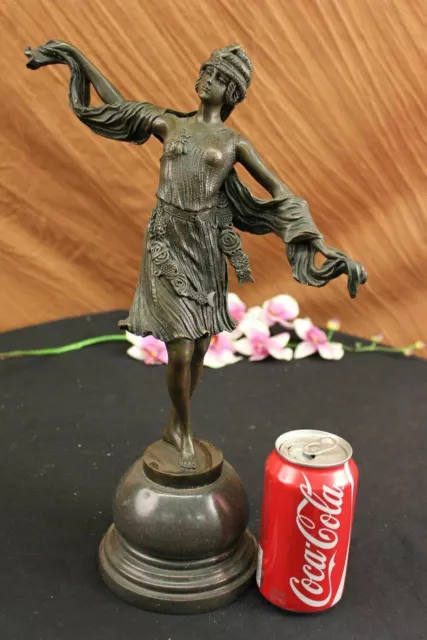 Art Deco ~Kernalan Dancer Dance Bronze Sculpture Figure Figurine Statue Dancing