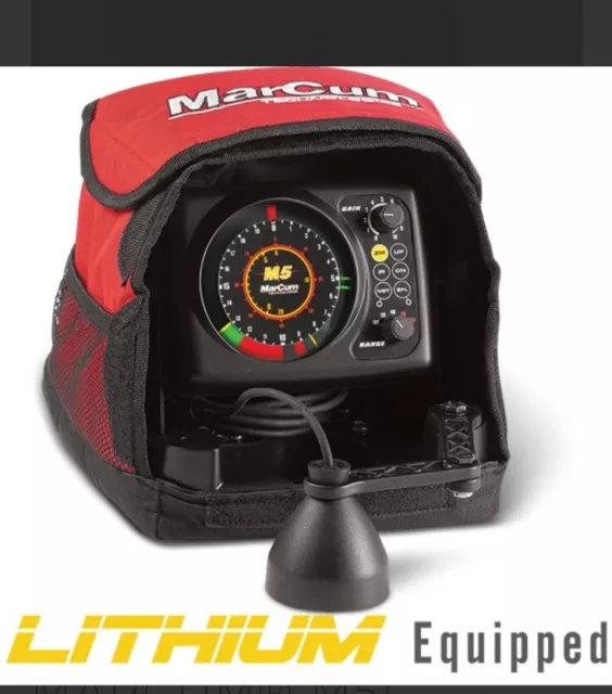 MarCum M5L Lithium Equipped lifepo4 flasher, Ice Fishing Flasher System