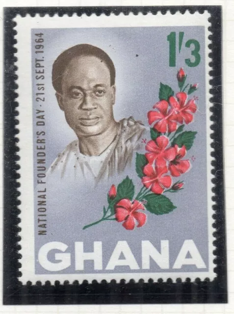 Ghana 1964 Early Issue Fine Mint Hinged 1S.3d. NW-167964