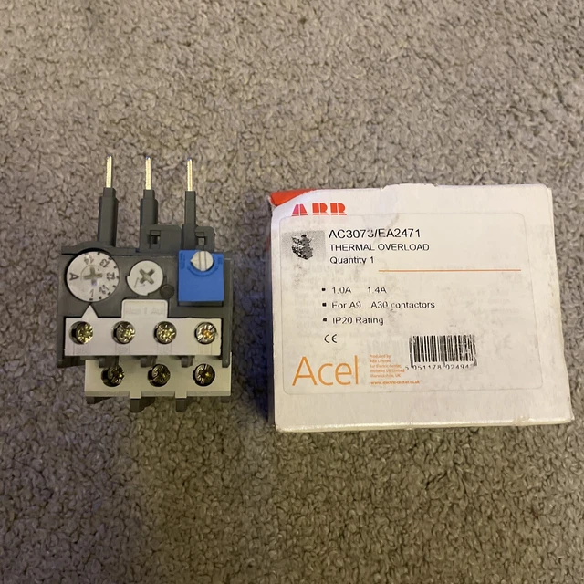 ABB TA25DU-1.4 Thermal Overload Relay 1.0 - 1.4A Brand New Free Postage