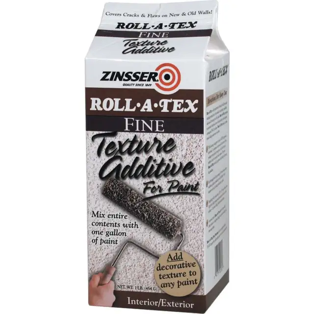 Zinsser Roll-A-Tex Fine Texture Paint Additive, 1 Lb. 22232 Pack of 6 Zinsser