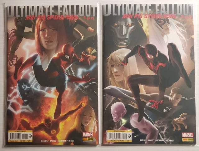 Ultimate Fallout #1,2,3 & 4 - Djurdjevic Variant -Italian -1st Miles Morales NM-