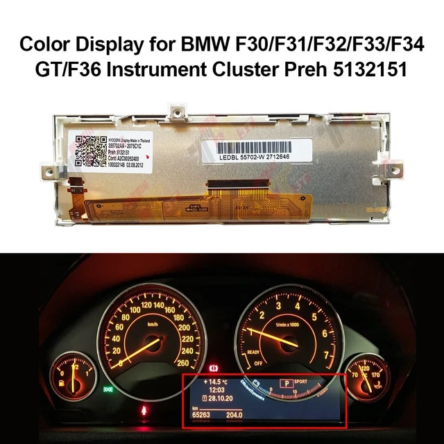 FOR BMW F30 F31 F32 F33 F34 GT F36 Instrument Cluster Color Display ...
