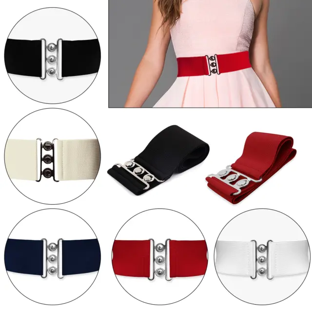 Elasticated Belt Wide Classic Ladies Vintage Retro Waist Cincher