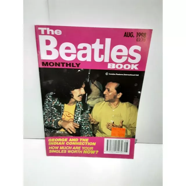 The Beatles Monthly Book Magazine August 1998 George Harrison Cover