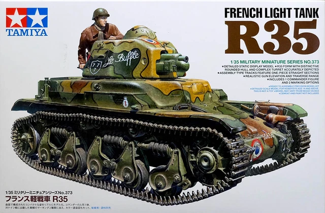 Tamiya 35373 French Light Tank R35 1:35 Maquette Plastique - Modèle Détaillé