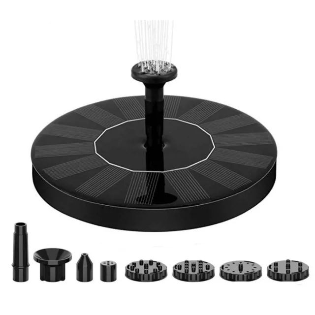 Solar Fountain Floating Fountain 110cm ABS Efficient Multiple Water Types