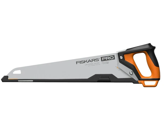 Fiskars Pro Handsäge für Holz, Laminat und PVC, Sägeblattlänge 50 cm, 9 TPI