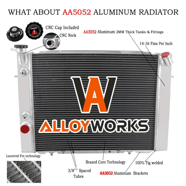 3ROW ALUMINUM RADIATOR For Holden Commodore VB VC VH VK V8 1979-1985 80 ...
