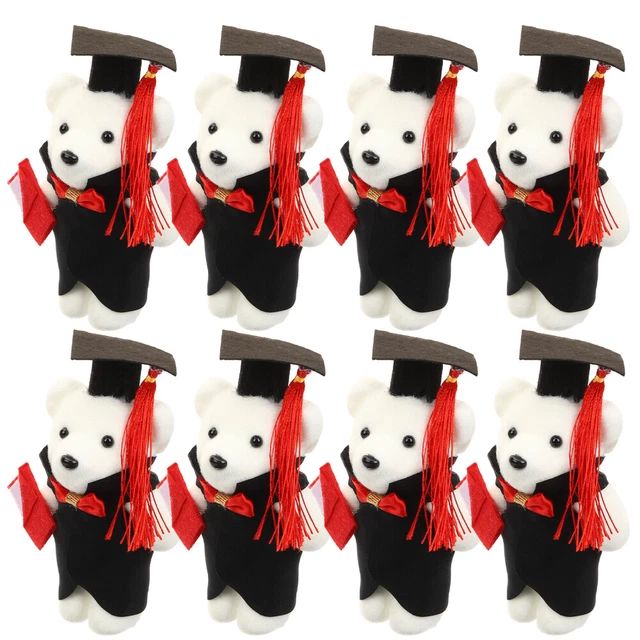 12PCS GRADUATION FLOWER Bear Graduation Season Bear Dolls Graduate Bear