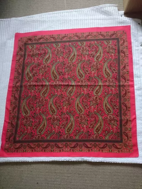 Cravatta Vintage L'arte Della Sciarpa Rossa Paisley Made In Italy