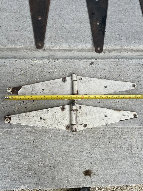 Vintage Barn Door Hinges 20 inch Door Hinges Rustic