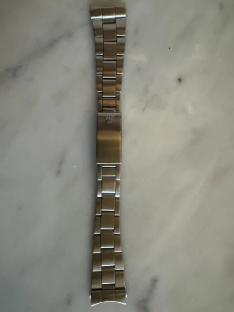 Vintage Rolex 19mm Riveted Steel Bracelet Swiss Undated 57 ends -  Harrington & Co.