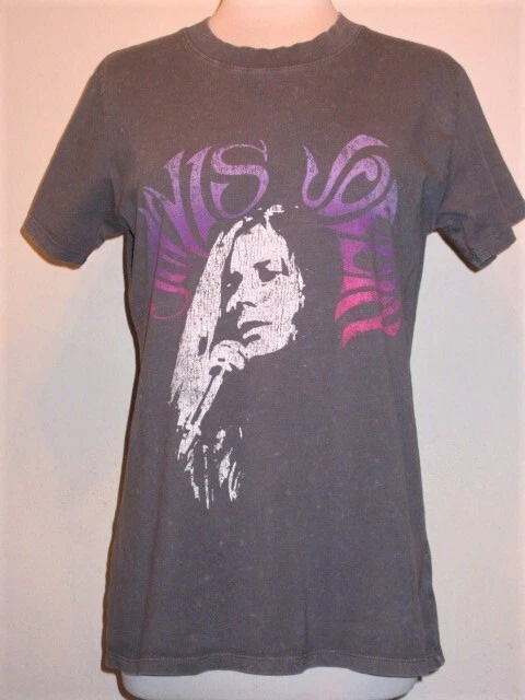 Misses distressed Singer JANIS JOPLIN rock T-shirt
