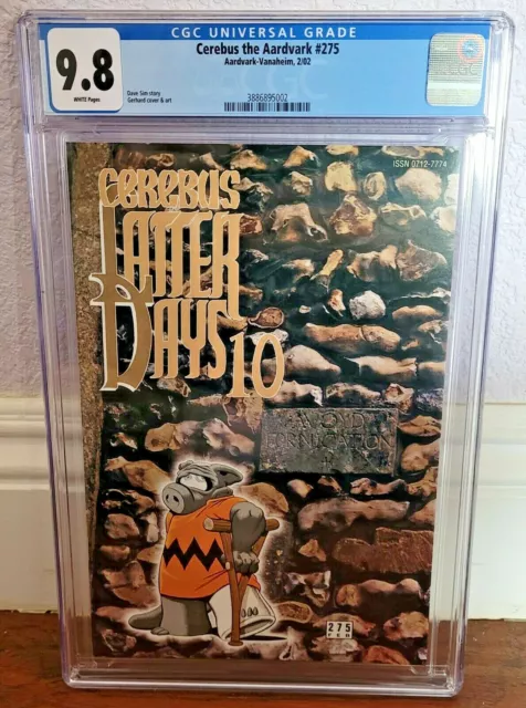 Cerebus The Aardvark #275 (2/02) ~ Cgc 9.8 ~ Aardvark-Vanaheim ~ Charlie Brown