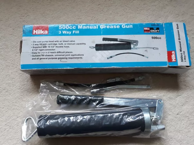 Hilka - Manual Grease Gun 500cc Capacity - Part 84800400