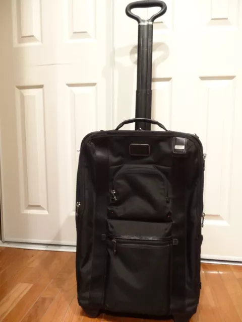 TUMI Alpha Bravo Expandable 2-wheel Carry On 22420SPH Roller Black Bag 22"