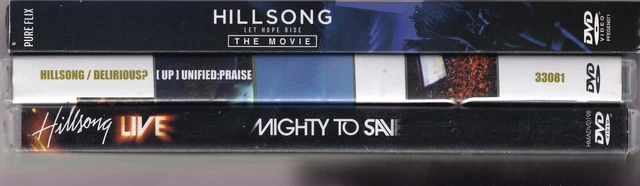 Lot 3 DVD Hillsong: Let Hope Rise Movie, Mighty to Save, w/Delirious UP Unified