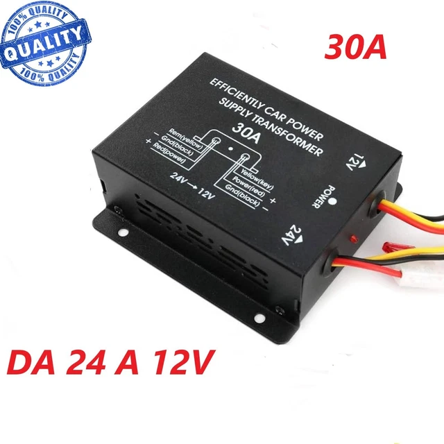 Convertitore DC 24V A 12V 10A 120W Per Camion E Auto – Riduttore Tensione Con Protezioni