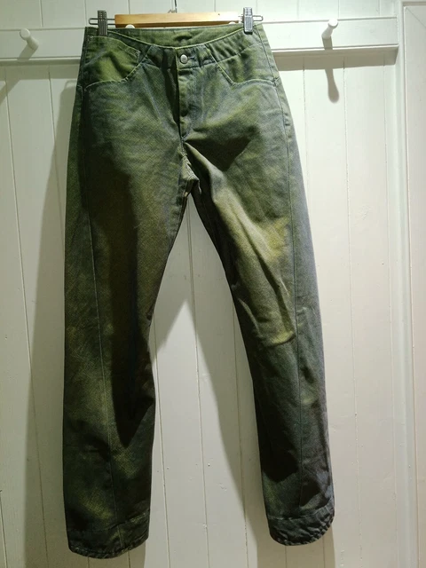 VINTAGE LEVI'S ENGINEERED Twisted 2Tone yellow blue Corduroy Jeans
