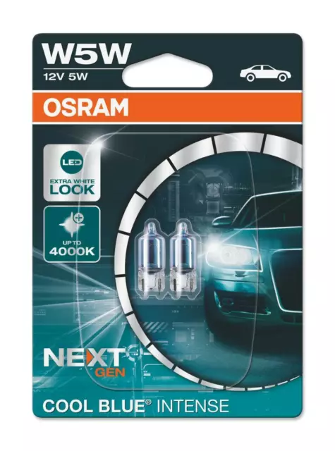 OSRAM LEDriving SL LED W5W 6000K Cool White, Twin Car Sidelight Bulbs