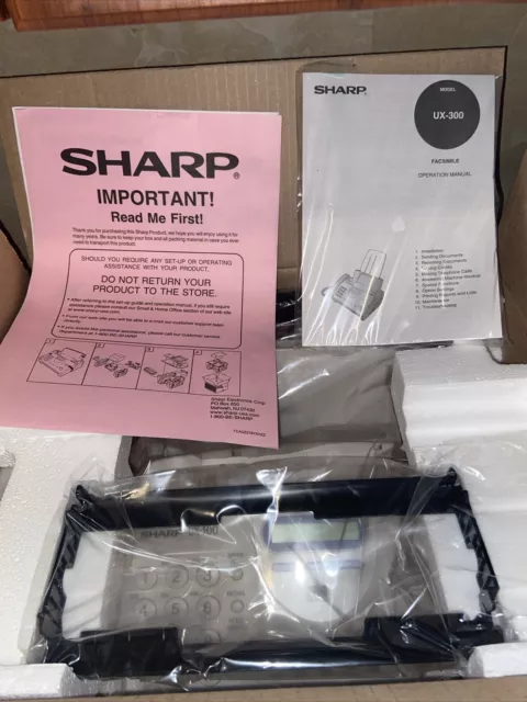 Sharp UX-300 Fax Machine Plain Paper Fax, Copier & Phone NEW OPEN BOX FREE SHIP