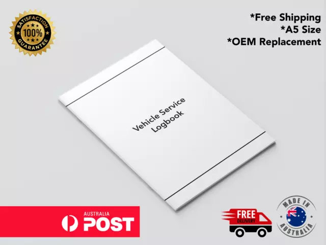 Universal Vehicle Service Logbook, Maintenance History Book OEM A5 Booklet New