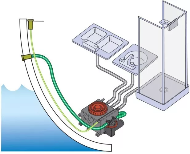 Grauwassertank mit Ultima Switch Spx Flow Johnson Pump for Shower Galley Waste 2