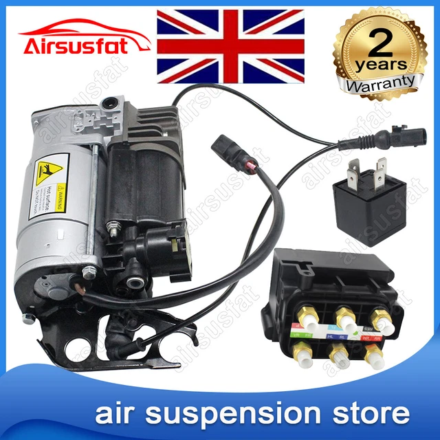 FOR AUDI Q7 (4LB) 200615 Air Suspension Compressor Pump & Valve Block