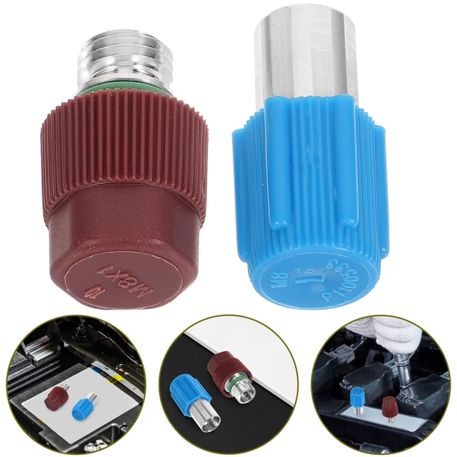 1 Pair Refrigerant Hose Adapter Conditioning Hose Connector Fitting Adapter