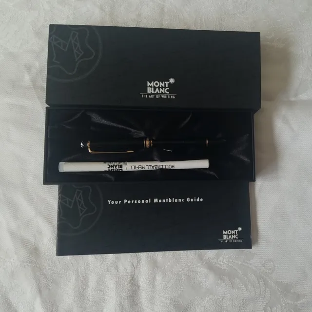 Montblanc Meisterstuck Rollerball Pen Germany #12890 Goldtone  W/Box No Refills