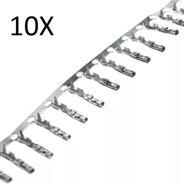 10 x CONTATTI DUPONT FEMMINA connettore 2.54mm presa Arduino cavo spina