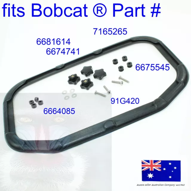 fits Bobcat Top Window Seal Kit 6681614 6674741 7165265 6675545 6664085 91G420