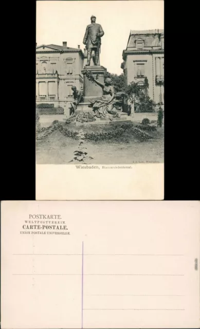 Ansichtskarte Wiesbaden Bismarckdenkmal 1914