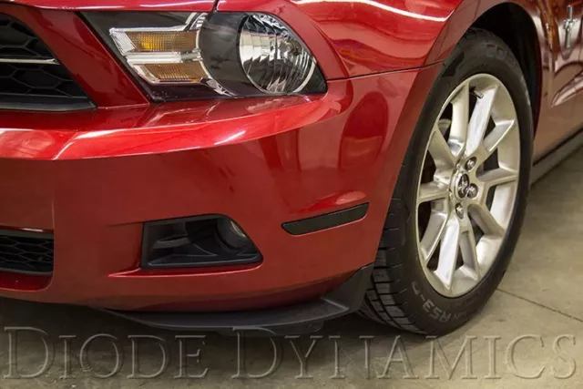 2010 - 2014 Mustang LED Smoked Front & Rear Side Marker Lights Diode Dynamics 3