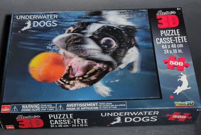 Goliath Underwater Dogs Rocco 3D Puzzle, 500 Pieces