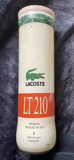 balles de tennis Vintage Lacoste Ultra Rare Neuve LT 210 Collector Ball