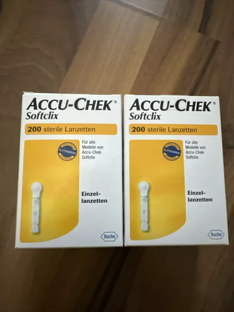 ACCU-CHEK Softclix Lanzetten 2x 200 Stk. -  Blutzuckerkontrolle für Diabetiker