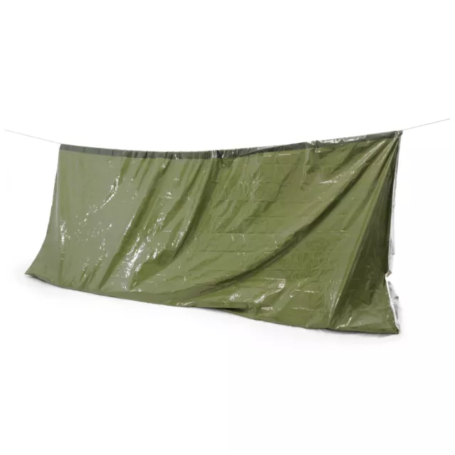 Neu Origin Outdoors Notfall Zelt Schlafsack 3in1 grün Camping Outdoor Survival