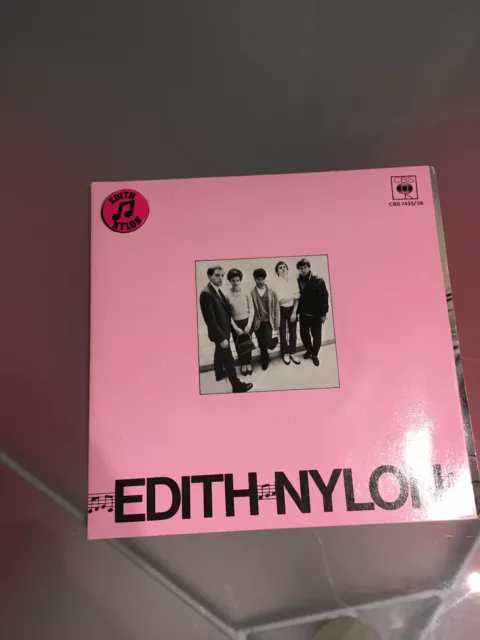 Edith NYLON : Tank DOUBLE SP 7" PROMO Vinyl Bleu  Original FRENCH Punk 1979