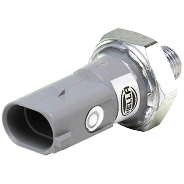 HELLA Interrupteur à Bouton-Poussoir Lumineux Vert 12V - 4 Connexions - IP66 - 6EF 003 916-061 - Pour Tableau De Bord Voiture & Camion