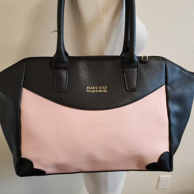 RARE MARY KAY Loly In The Sky Heart Print Colorblock Pink/Black ...