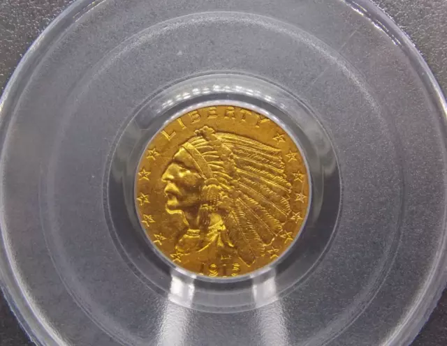 1915 $2.50 Indian Head GOLD Quarter Eagle PCGS AU55 #447 About Unc ECC&C, Inc.