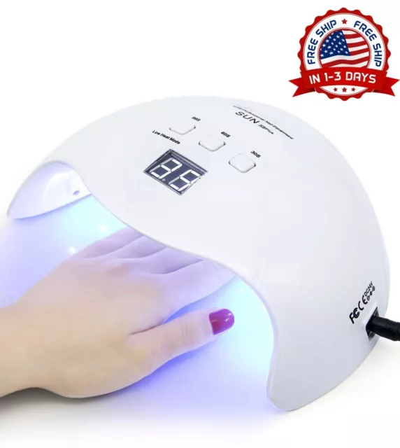 Maquina Para Uñas De Gel UV LED Lampara Luz Secador Uñas Tratamiento Secar Nuevo