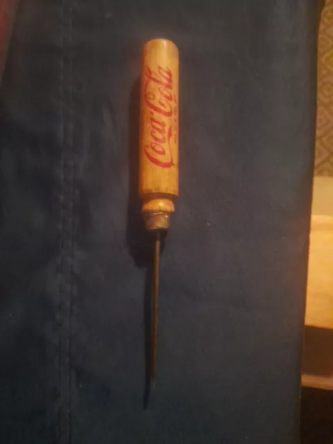 Vintage Coke Ice Pick Drink Coca-Cola "Delicious and Refreshing"